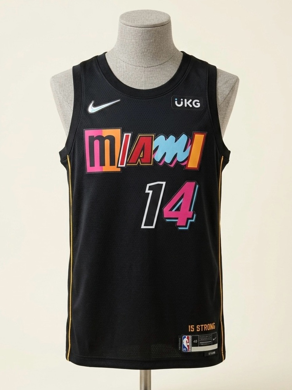 Nike Miami Heat Tyler Herro #14 City Edition Jersey NBA 75th Anniversary Size L⁠